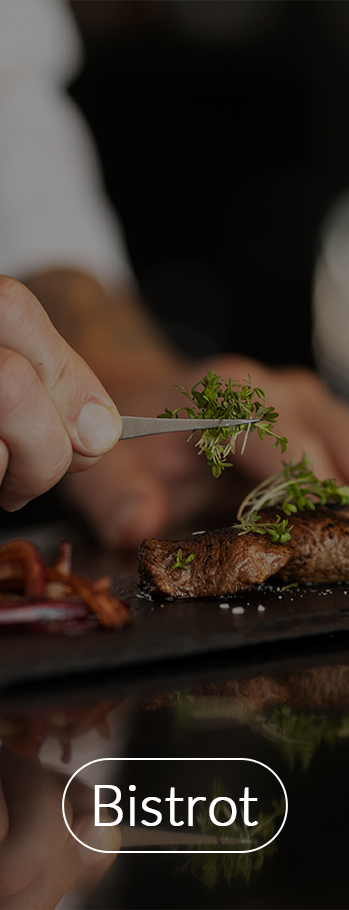 Chef prepara piatto per bistrot - Fusion Spa & Fitness a Rende (CS)